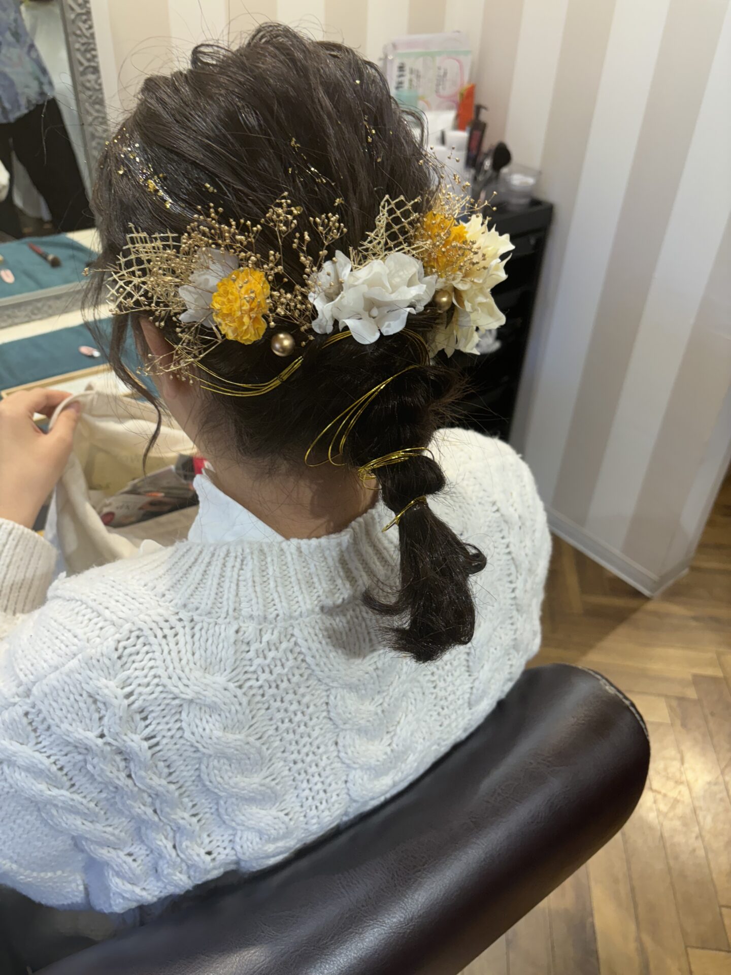 成人式ヘアセットをさせて頂きました！